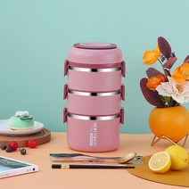 304 스테인리스 보온도시락 직장인 휴대 대용량 진공보온통 다층 스텐국자 도시락통 보관함 소스통 국자걸이 반찬통, 옵션04