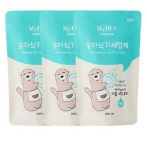 마이비 유아식기세정제 액상 리필, 400ml, 3개
