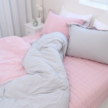 르헤브 [르헤브] 다인 60수 고밀도순면 퀼팅 차렵이불 (퀸/Q)