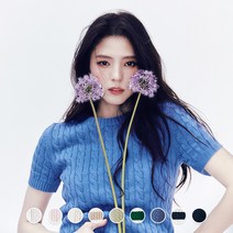지오다노 여자 케이블 반팔 스웨터 05354511