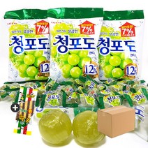롯데제과 청포도캔디(6봉) 1박스+맛기차콘1봉 서비스, 1938g, 1박스