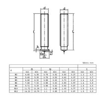 스터드용접기 Welding Screws Spot Head M3 M4 M5 M6 M8 Size Solid Studs Full Standard Pitch Male Bolts, 03 M5 (40pcs)_03 10mm