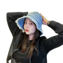 스타일캡 올플림 데님 벙거지