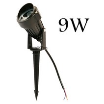 야외 LED 정원 잔디 램프 3W 9W 풍경 조명 스파이크방수 220V 110V 12V 경로 전구 흰색 녹색 반점, 9W_Blue AC85-265V