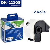 Brother 라벨 프린터 용 DK-22205 연속 DK-11204 다이 컷 표준 주소 2 롤 감열지, 05 2Rolls DK-11208