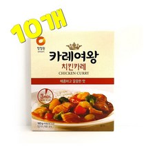 댕이몰 청정one 카레여왕 치킨카레 160g(간편식 요리 치킨맛), 10개