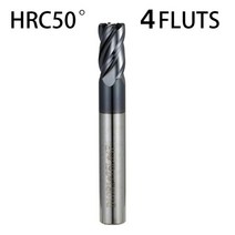 드릴 코너 척 비트 드라이버 KaKarot-코너 반경 엔드 밀 CNC R 불노즈 커터 금속 라우터 도구 4 플루트 R0.5 R1 표면 가공 밀링 노즈 미, [01] HRC50 4F, [28] D12XR1X100
