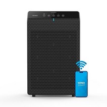 Winix AM90 Wi Fi 공기청정기 33m² 아마존 알렉사 대시 보충 가능 274557, Black