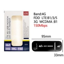 와이파이에그 휴대용와이파이 lte 라우터 데이터에그 4G/3G LTE 무선 USB 동글 150Mbps 모뎀 스틱 와이파이 어댑터 휴대용 모바일 네트워크 핫스팟 SIM 카드 슬롯, [04] 4PCS, [01] Black 4G 3G