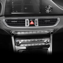 카스타 그랜저 IG 센터페시아 송풍구 커버 카본 우드 몰딩 자동차 실내 튜닝 용품, (16년~19년)센터페시아 송풍구 커버 1P