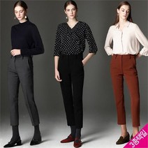 르오트 고탄성 테이퍼드 슬림핏 기모 팬츠 (3종택일)-사이즈 다양