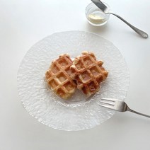 유리 빙하 플레이트 접시 반투명 불투명 글라스 접시 홈카페 빈티지 플레이트