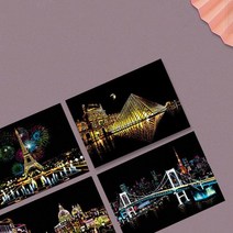 새로운 집콕 놀이 각종 야경 스크래치북 컬러링북 _ 10069EA, 쿠팡 마이쇼핑 네덜란드풍차
