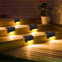 [영월애견펜션] 태광조명 태양광 엣지등 정원 계단등 울타리 펜션 테라스 코너 야외 인테리어 LED 조명, 태양광 엣지등 - 노란빛 (4P)