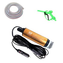 급유기 펌프소형 휴대용 워터 펌프 DC 잠수정 전기 40L/min12V/24V 디젤 연료 배달 알루미늄 합금 쉘용, 04 3-piece set_02 12v