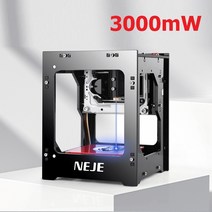 NEJE 소형 레이저 각인기 3000mW 휴대용 가죽 나무 도자기 유리 레이져 인쇄기 마킹기 CNC 조각기, 단품, 1개