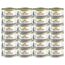 알모네이쳐 고양이 주식캔, 70g, 참치와 뱅어, 24개