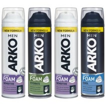아르코맨 쉐이빙폼 4개 세트 200ml x 4개, 민감피부 4개