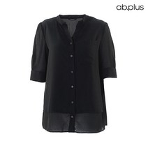에이비플러스 ab.plus 쉬폰 언더 레이어링 반팔 블라우스 (LSU2ZB29A)