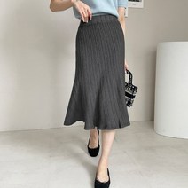 마이시즌 여성용 릴리 꽈배기 니트 스커트