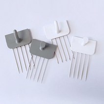 혀누닷컴 벽지핀 소품걸이 옷걸이 꼭꼬핀 다용도 벽걸이 후크 다용도핀 인테리어 후크고리 벽지용 행거, U자형, 화이트