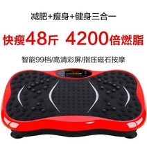 전신 다이어트 헬스장덜덜이 쉐이크보드 체중 감량 게으른 운동, 02.고급 모델[검정과 빨강]