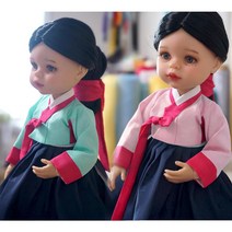 인형 한복 만들기 DIY 옷소매 삼회장저고리 긴댕기 MSD SD 60cm 구체관절인형, 원단만, msd~45도리스돌