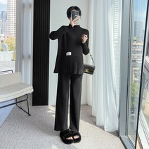 임부복 트임 임부 스웨터 코디 기모 도톰 임부 바지 임부 세트