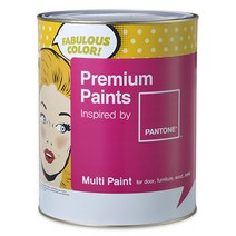 다용도 수성페인트 팬톤 멀티페인트 1L 무광 가구, N-1 화이트 그레이, 1개