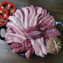 히든포크 뒷고기 모듬세트 1kg 500g 두항정 설하 관자 볼살 캠핑 차박 야유회 특수부위 숨긴돼지, 뒷고기모듬(두항정,설하,관자,볼살) 1kg+500g