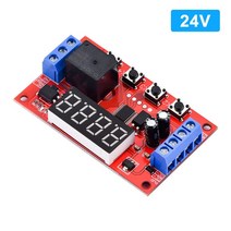DC 5V 12V 24V 10A 가변 시간 지연 릴레이 모듈 LED 디지털 타이밍 릴레이 타이머 지연 트리거 스위치 타, 03 DC 24V