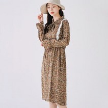 여성 원피스 드레스 하객 데일리 세로 레이스 꽃무늬