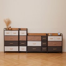 레보떼 패브릭 틈새 와이드 수납장 서랍장 2단 3단 4단, 와이드 4단 5칸 서랍장