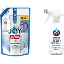 조이 콤팩트 식기용 세제 리필+W 미라클 거품스프레이