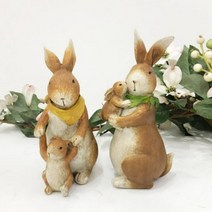 엄마와 아기 토끼 2종 집들이선물 토끼모형