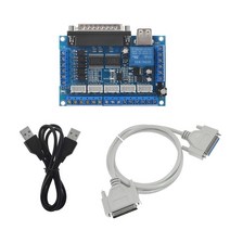 CNC 컨트롤러 모션 제어 MACH3 인터페이스 보드 CNC 5 축 광 커플러 어댑터 포함 Nema17 스테퍼 모터 드라, 01 MACH3-USB