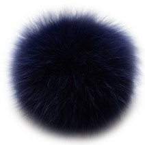 나은몰 여우털 방울(중) 폭스퍼 Fox Fur 악세사리 부자재 용품, 여우털 방울_15옥스포드 블루, 1개