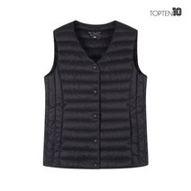 탑텐 여성 리얼라이트 구스 브이넥 베스트 MSA4VP2503