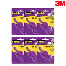 3M 스카치 투명 양면테이프 리필 017R, 6개