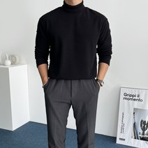 데일트 남자 터틀넥 목폴라 니트 티셔츠