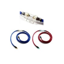 자동차 접지 케이블 4게이지 완제품 플러스 마이너스 10년 중고차 필수 튜닝, 마이너스 레드 150cm