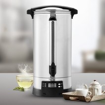 대용량 자동 전기물끓이기 업소용 전기 포트 스텐레스 물통 온수통 육수통, 23리터