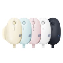 엑토 디자인 윙 인체공학 저소음 USB 무선 마우스 AWM-05, 화이트