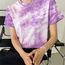 여자 수채화 탱크 물감 나염 티셔츠