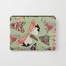 빈티지 향수 클래식 꽃 곤충 메이크업 가방 캔버스 세면 용품 보관 신부 들러리 선물 여행 토트 백253173