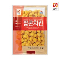 [퀴클리몰] 사조오양 팝콘치킨 1kg x 6개, 1개