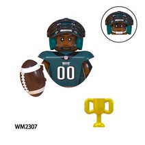 축구 완구 럭비 농구 스포츠 선수 번들 NFL 빌딩 블록 미니 액션 피규어 장난감 24 개세트, 5.WM2307 - With Body