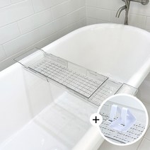 디와이월드 욕조트레이 반신욕트레이 욕조거치대, 1개, 투명