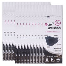 해호 GOOD 굿 데이 황사마스크 대형 블랙 KF94, 200개