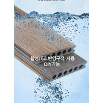 합성데크 WPC합성목재 데크 방수 방충 방염 방부목 울타리 야외데크 DIY 쎌프, 25T-140mmX3000mm, 쏠리드 브라운, 1개